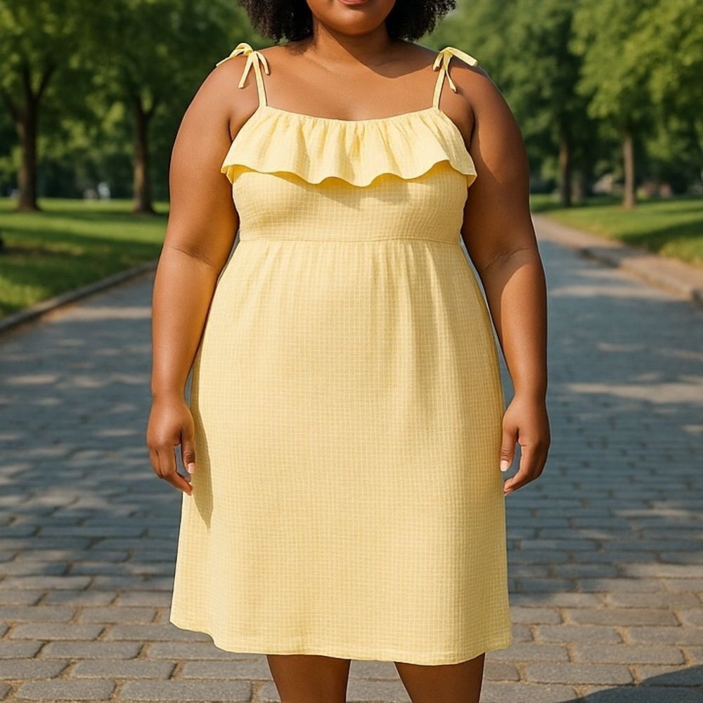 a new day Twee Summer Pullover Seersucker Dress NWT 2X